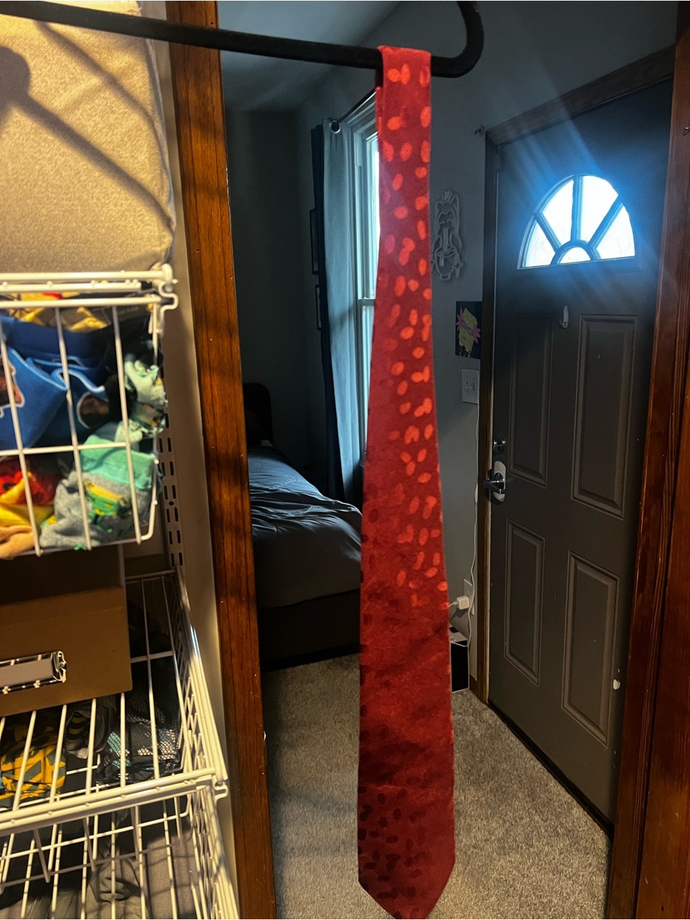 The Men's Store Red Polka-Dot Tie